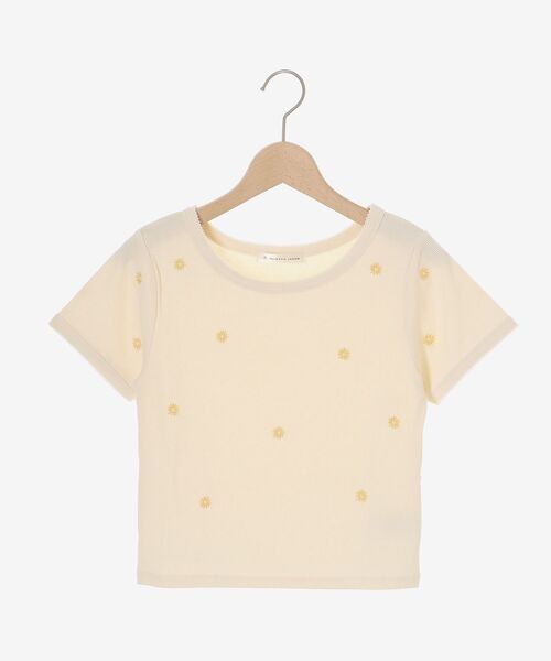 MAJESTIC LEGON（マジェスティックレゴン）の「ガーリーモチーフエンブロイダリーT（Tシャツ/カットソー・レディース・ピンク系その他2/ホワイト系その他2/ブラック系その他/ホワイト系その他・MEDIUM）」の10枚目の写真