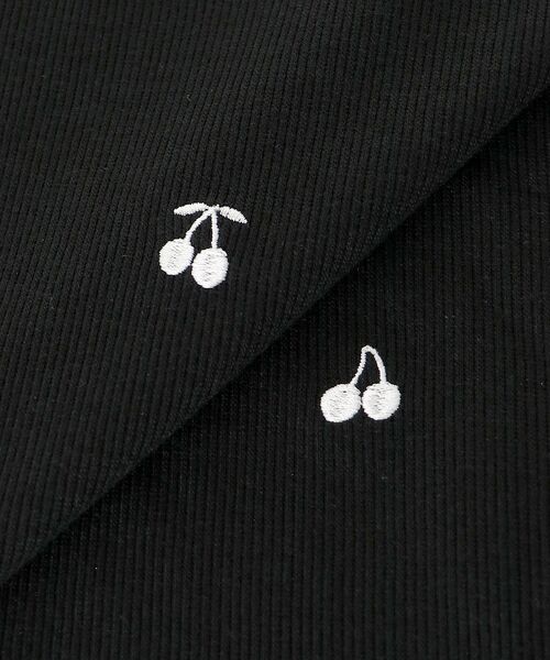 MAJESTIC LEGON（マジェスティックレゴン）の「ガーリーモチーフエンブロイダリーT（Tシャツ/カットソー・レディース・ピンク系その他2/ホワイト系その他2/ブラック系その他/ホワイト系その他・MEDIUM）」の19枚目の写真