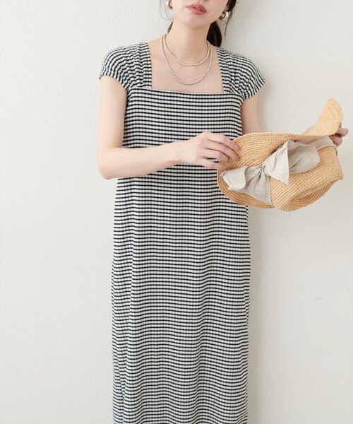 natural couture(ナチュラルクチュール)の「リボンベルト付きワンピース(ワンピース・レディース・ブラック系その他/レッド系その他/ブルー/ブラック・FREE)」の13枚目の写真