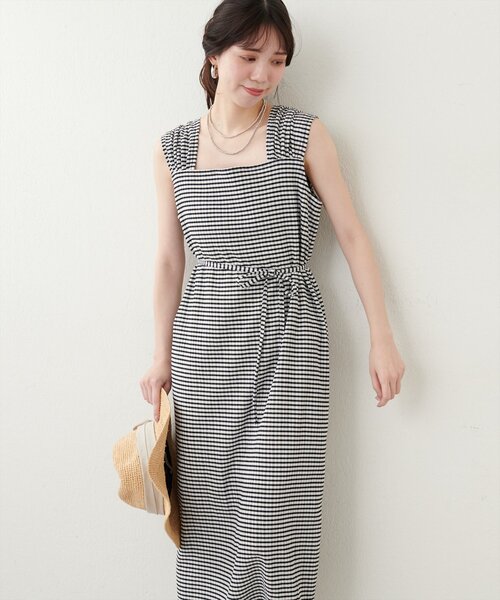 natural couture(ナチュラルクチュール)の「リボンベルト付きワンピース(ワンピース・レディース・ブラック系その他/レッド系その他/ブルー/ブラック・FREE)」の17枚目の写真