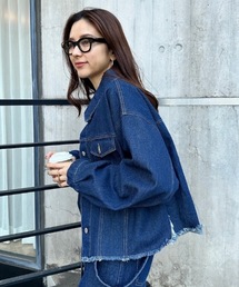 CIEL'AIR（シエルエアー）の「フリンジデニムジャケット（デニムジャケット）」