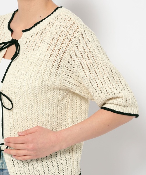 セール】メッシュ2WAYプルオーバー5S 325581（ニット/セーター