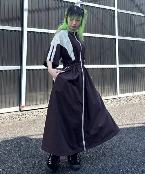 キャンディストリッパー ワンピース ドレス CND TRACK JERSEY ドレス（ワンピース）｜Candy Stripper