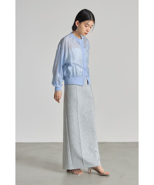 &. NOSTALGIA(アンドドットノスタルジア)の「シアーブルゾン(テーラードジャケット・レディース・イエロー/ブルー/ブラック/ホワイト/アイボリー/グレイッシュブルー/ブラウン・M)」の14枚目の写真