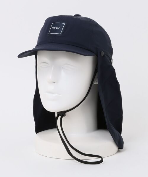 RVCA（ルーカ）の「RVCA/ルーカ キャップ GOBI CAP サーフキャップ BF041-955（キャップ・メンズ・ネイビー/ブラック×グレー/グレイッシュベージュ・FREE）」の6枚目の写真