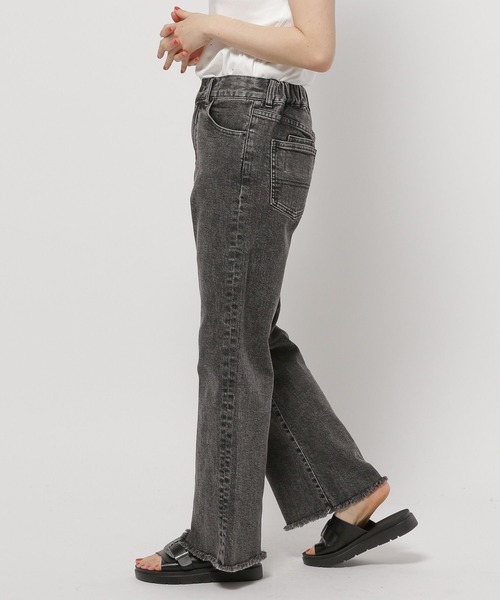 niko and...(ニコアンド)の「セルフカットセミフレアパンツ(その他パンツ・レディース・サックスブルー/チャコール・MEDIUM/LARGE)」の7枚目の写真