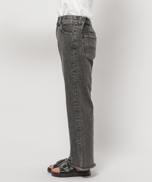 niko and...(ニコアンド)の「セルフカットセミフレアパンツ(その他パンツ・レディース・サックスブルー/チャコール・MEDIUM/LARGE)」の14枚目の写真