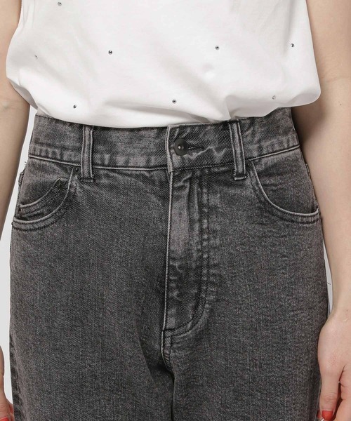 niko and...(ニコアンド)の「セルフカットセミフレアパンツ(その他パンツ・レディース・サックスブルー/チャコール・MEDIUM/LARGE)」の16枚目の写真