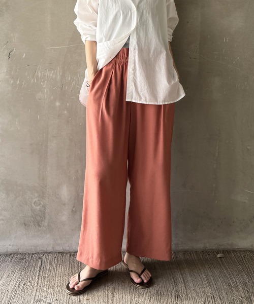 LBC(エルビーシー)の「ウエストシャーリングワイドパンツ(その他パンツ・レディース・ライトグレー/ブラック/エメラルド/その他26・M/L)」の17枚目の写真
