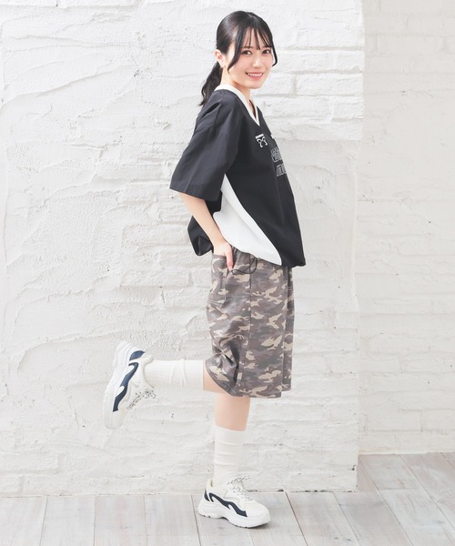 Honeys(ハニーズ)の「イージーハーフパンツ(その他パンツ・レディース・アイボリー/カーキ/グレー系その他/ブラック/ベージュ/ベージュ系その他・L/LL/M/S)」の7枚目の写真