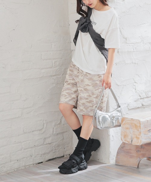 Honeys(ハニーズ)の「イージーハーフパンツ(その他パンツ・レディース・アイボリー/カーキ/グレー系その他/ブラック/ベージュ/ベージュ系その他・L/LL/M/S)」の10枚目の写真