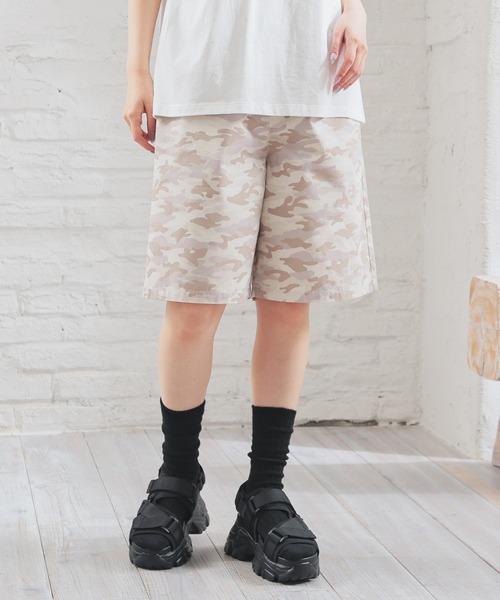 Honeys(ハニーズ)の「イージーハーフパンツ(その他パンツ・レディース・アイボリー/カーキ/グレー系その他/ブラック/ベージュ/ベージュ系その他・L/LL/M/S)」の14枚目の写真