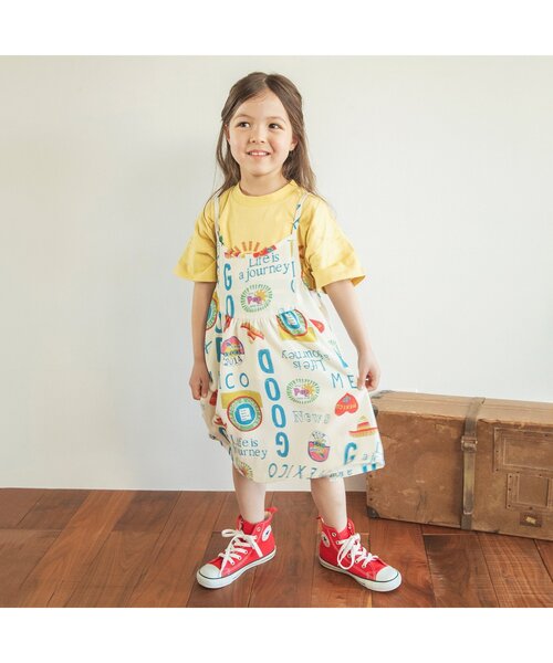 BREEZE(ブリーズ)の「【ジュニア対応】リゾート刺繍半袖Tシャツ(Tシャツ/カットソー・キッズ・チャコール/イエロー・80/90/100/110/120/130/140)」の18枚目の写真