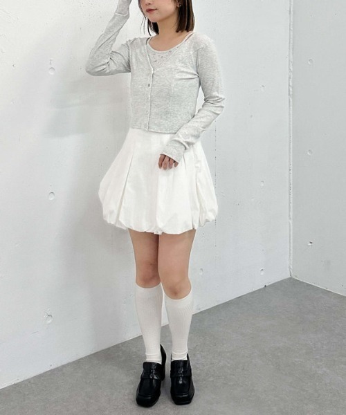 archives（アルシーヴ）の「花柄アメスリカットアンサンブル（アンサンブル・レディース・オフホワイト/グレー/ブルー/ネイビー・MEDIUM）」の9枚目の写真