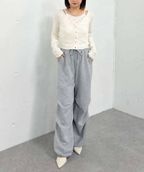 archives（アルシーヴ）の「花柄アメスリカットアンサンブル（アンサンブル・レディース・オフホワイト/グレー/ブルー/ネイビー・MEDIUM）」の15枚目の写真