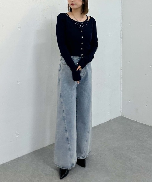 archives（アルシーヴ）の「花柄アメスリカットアンサンブル（アンサンブル・レディース・オフホワイト/グレー/ブルー/ネイビー・MEDIUM）」の20枚目の写真