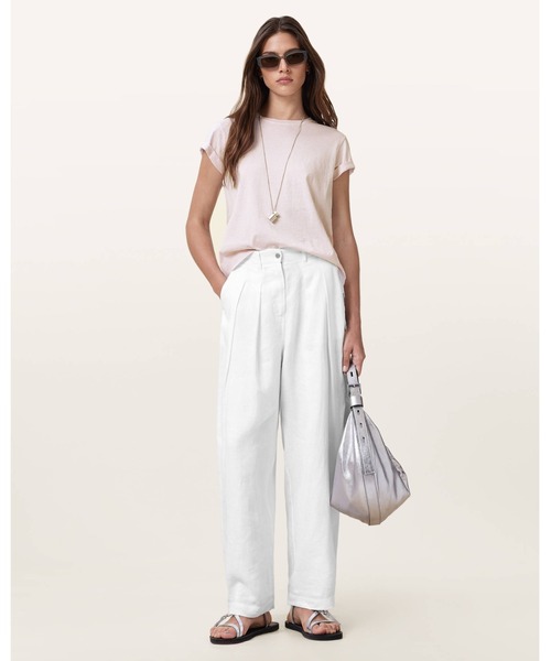 ALLSAINTS(オールセインツ)の「ANNA CREW NECK SHORT SLEEVE T-SHIRT | ANNA クルー ネック 半袖 Tシャツ(Tシャツ/カットソー・レディース・ピンク系その他・M/S/XS/L)」の2枚目の写真