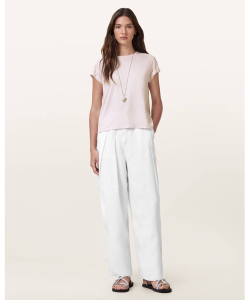 ALLSAINTS(オールセインツ)の「ANNA CREW NECK SHORT SLEEVE T-SHIRT | ANNA クルー ネック 半袖 Tシャツ(Tシャツ/カットソー・レディース・ピンク系その他・M/S/XS/L)」の4枚目の写真