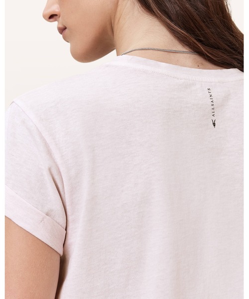 ALLSAINTS(オールセインツ)の「ANNA CREW NECK SHORT SLEEVE T-SHIRT | ANNA クルー ネック 半袖 Tシャツ(Tシャツ/カットソー・レディース・ピンク系その他・M/S/XS/L)」の6枚目の写真