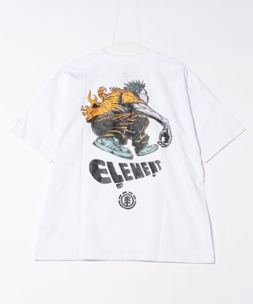 ELEMENT（エレメント）の「ELEMENT JOHANN FLIP SS（Tシャツ/カットソー・メンズ・ブラック系2/ホワイト・M/L）」の4枚目の写真