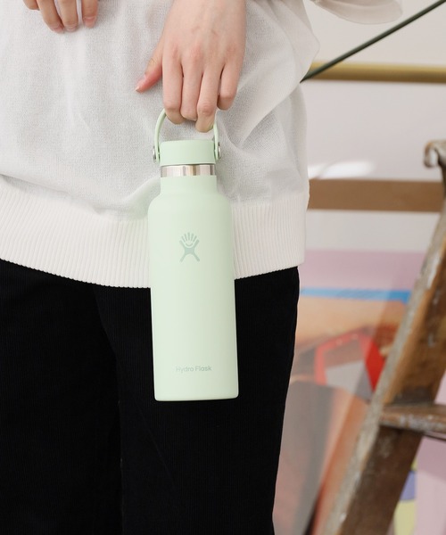HYDRO FLASK(ハイドロフラスク)の「HydroFlask/ハイドロフラスク HYDRATION 18oz STANDARD MOUTH 水筒 2026年 夏 夏服(水筒・メンズ・ライトグリーン/ライトグレー/ライトブルー/グリーン/ベージュ/ブラック×ブラック/ミント/パープル系1/ホワイト×ホワイト/ブルー系1/ピンク系1/ライトパープル/グレー系1・FREE)」の21枚目の写真