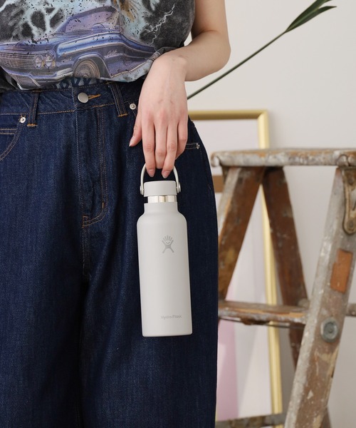 HYDRO FLASK(ハイドロフラスク)の「HydroFlask/ハイドロフラスク HYDRATION 18oz STANDARD MOUTH 水筒 2026年 夏 夏服(水筒・メンズ・ライトグリーン/ライトグレー/ライトブルー/グリーン/ベージュ/ブラック×ブラック/ミント/パープル系1/ホワイト×ホワイト/ブルー系1/ピンク系1/ライトパープル/グレー系1・FREE)」の16枚目の写真