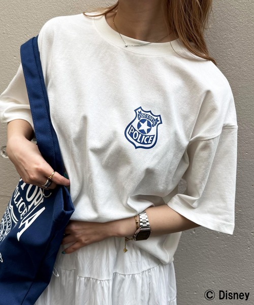 PONEYCOMB TOKYO(パニカムトーキョー)の「【Disney】ズートピア ポリス/Tシャツ(Tシャツ/カットソー・レディース・ホワイト・FREE)」の3枚目の写真