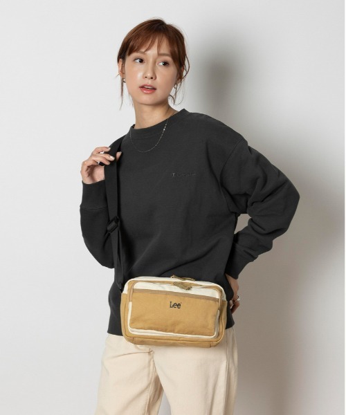 Lee(リー)の「Lee(リー)【レディース】スクエアショルダーバッグ(ショルダーバッグ・レディース・ブラック/ベージュ・ONE SIZE)」の12枚目の写真
