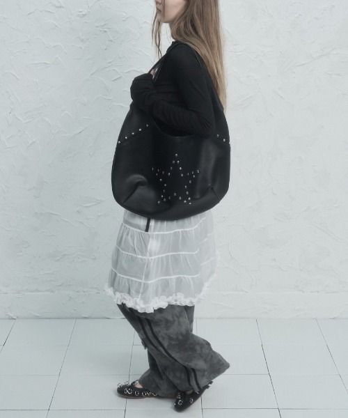 SETUP-EXE★韓国★人気★STAR HOBO BAG / BLACK 星 バッグ SETUP‐EXE】STAR HOBO BAG | OUR BRAND,SETUP-EXE | PRESSING