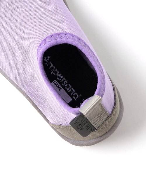 Ampersand（アンパサンド）の「アクアシューズ（スニーカー・キッズ・ラベンダー/オレンジ/レインボー/ブラック/サックスブルー/オフホワイト・15 /16/17/18/19/20/21/22）」の9枚目の写真