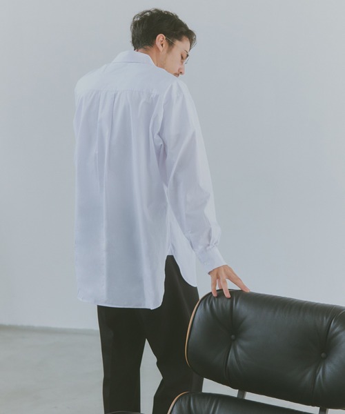 NewAnce(ニュアンス)の「【NewAnce】New Standard Shirts -Over Fit -(シャツ/ブラウス・メンズ・ホワイト/ネイビー/サックスブルー・L/M)」の5枚目の写真