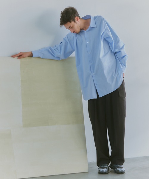 NewAnce(ニュアンス)の「【NewAnce】New Standard Shirts -Over Fit -(シャツ/ブラウス・メンズ・ホワイト/ネイビー/サックスブルー・L/M)」の22枚目の写真