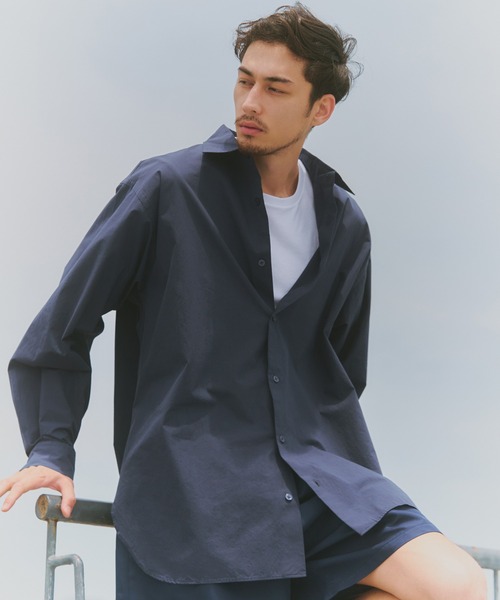 NewAnce(ニュアンス)の「【NewAnce】New Standard Shirts -Over Fit -(シャツ/ブラウス・メンズ・ホワイト/ネイビー/サックスブルー・L/M)」の8枚目の写真