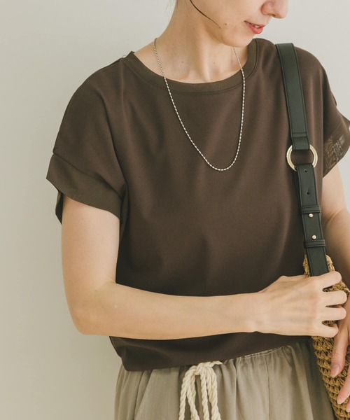 ITEMS URBANRESEARCH(アイテムズ アーバンリサーチ)の「バックタックフレンチプルオーバー(Tシャツ/カットソー・レディース・ライトブルー/ブラック/ブラウン/ホワイト・FREE)」の4枚目の写真