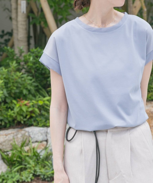 ITEMS URBANRESEARCH(アイテムズ アーバンリサーチ)の「バックタックフレンチプルオーバー(Tシャツ/カットソー・レディース・ライトブルー/ブラック/ブラウン/ホワイト・FREE)」の1枚目の写真