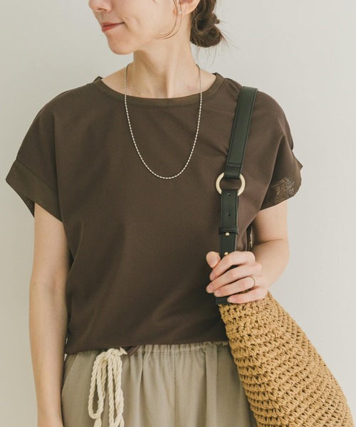 ITEMS URBANRESEARCH(アイテムズ アーバンリサーチ)の「バックタックフレンチプルオーバー(Tシャツ/カットソー・レディース・ライトブルー/ブラック/ブラウン/ホワイト・FREE)」の7枚目の写真