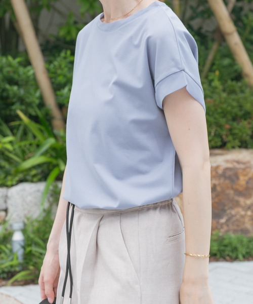 ITEMS URBANRESEARCH(アイテムズ アーバンリサーチ)の「バックタックフレンチプルオーバー(Tシャツ/カットソー・レディース・ライトブルー/ブラック/ブラウン/ホワイト・FREE)」の14枚目の写真