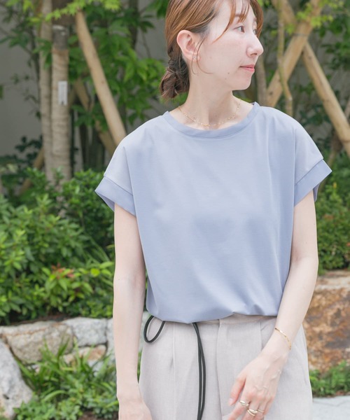 ITEMS URBANRESEARCH(アイテムズ アーバンリサーチ)の「バックタックフレンチプルオーバー(Tシャツ/カットソー・レディース・ライトブルー/ブラック/ブラウン/ホワイト・FREE)」の15枚目の写真