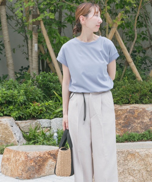 ITEMS URBANRESEARCH(アイテムズ アーバンリサーチ)の「バックタックフレンチプルオーバー(Tシャツ/カットソー・レディース・ライトブルー/ブラック/ブラウン/ホワイト・FREE)」の17枚目の写真