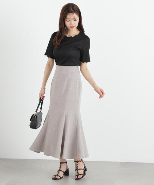 PROPORTION BODY DRESSING（プロポーションボディドレッシング）の「ラメリブカットソー / 1215160601（Tシャツ/カットソー・レディース・ブラック/ライトグリーン/シルバー/ピンク・MEDIUM/SMALL）」の7枚目の写真