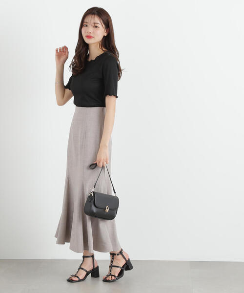 PROPORTION BODY DRESSING（プロポーションボディドレッシング）の「ラメリブカットソー / 1215160601（Tシャツ/カットソー・レディース・ブラック/ライトグリーン/シルバー/ピンク・MEDIUM/SMALL）」の8枚目の写真