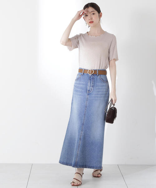 PROPORTION BODY DRESSING（プロポーションボディドレッシング）の「ラメリブカットソー / 1215160601（Tシャツ/カットソー・レディース・ブラック/ライトグリーン/シルバー/ピンク・MEDIUM/SMALL）」の12枚目の写真