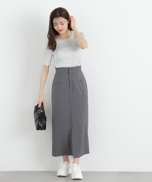 PROPORTION BODY DRESSING（プロポーションボディドレッシング）の「ラメリブカットソー / 1215160601（Tシャツ/カットソー・レディース・ブラック/ライトグリーン/シルバー/ピンク・MEDIUM/SMALL）」の21枚目の写真