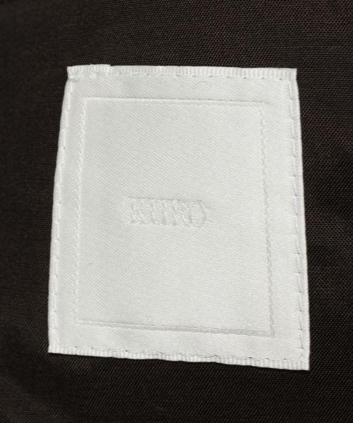 KURO（クロ）の「KURO クロ / SUPER100’メルトンウールステンカラーコート（ステンカラーコート・メンズ・ブラック/オリーブ/グレー・SMALL/MEDIUM/0/1/2）」の5枚目の写真