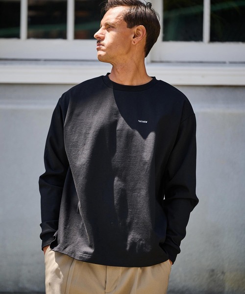 THEOREM（セオレム）の「mlt5251- Embroidered LS Tee ロンTシャツ（Tシャツ/カットソー・メンズ・ダークネイビー/ホワイト/ブラック・M/L/XL）」の3枚目の写真