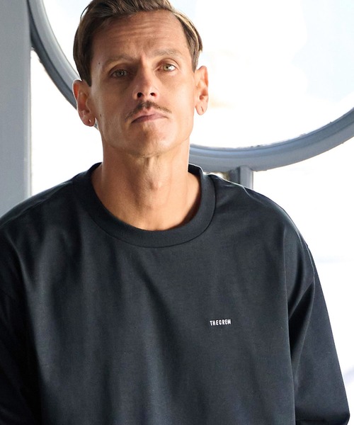 THEOREM（セオレム）の「mlt5251- Embroidered LS Tee ロンTシャツ（Tシャツ/カットソー・メンズ・ダークネイビー/ホワイト/ブラック・M/L/XL）」の15枚目の写真