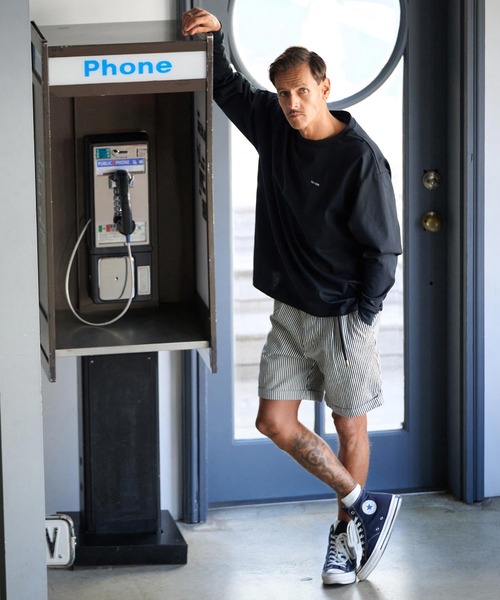 THEOREM（セオレム）の「mlt5251- Embroidered LS Tee ロンTシャツ（Tシャツ/カットソー・メンズ・ダークネイビー/ホワイト/ブラック・M/L/XL）」の13枚目の写真