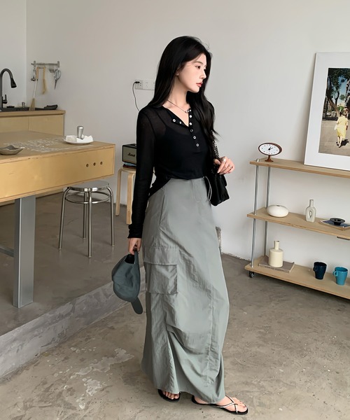 セール】ドロストカーゴスカート（スカート）｜by LEGNA（バイレグナ