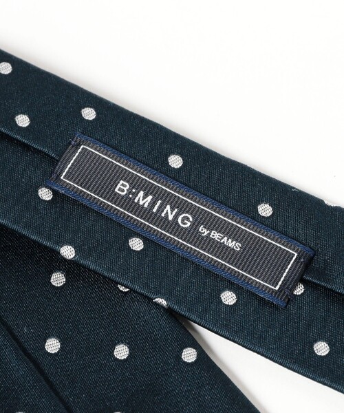 B:MING by BEAMS(ビーミングバイビームス)の「シルク ドット ナロー ネクタイ 25FW(ネクタイ・メンズ・ネイビー/ブラック・ONE SIZE)」の5枚目の写真