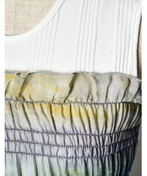 RUMCHE(ラムシェ)の「"SEIUN" Shirring Dress / "SEIUN"シャーリングドレス(ワンピース・レディース・ブルー系その他・FREE)」の10枚目の写真